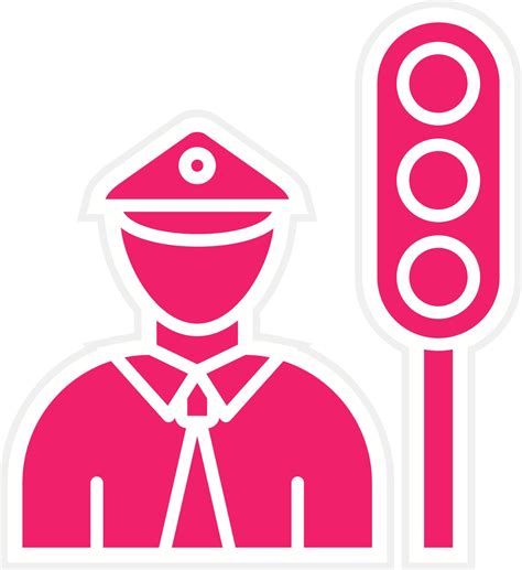 Civilian Traffic Officer Vector Icon Style 22436366 Vector Art At Vecteezy