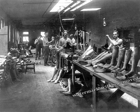 Photograph Artificial Leg Factory The Jehanger Shop Washington Dc