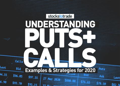 Understanding Puts And Calls Examples And Strategies For 2020