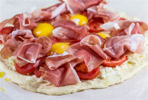 Prosciutto And Eggs Breakfast Pizza A Cup Of Frosting
