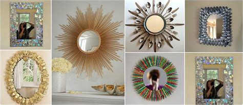 Decorando las paredes con marcos, con inscripciones y figuras. 11 Ideas originales para decorar espejos en casa ...