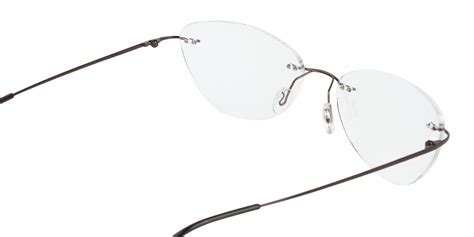 rimless cat eye glasses brown islington 1 specscart®