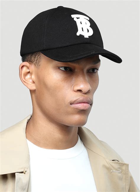 Burberry Tb Embroidered Baseball Cap In Black Ln Cc