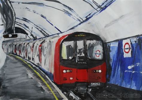 London Underground Tube Train Fine Art Print From Original