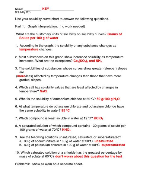 2) types of solutions on. 5 Best Images of Scientific Summer Worksheet - Solubility ...