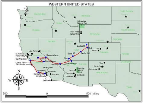√ Map Of Western Us National Parks And Monuments