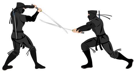 Two Ninjas Fighting With Katana Sticker Pixers We Live To Change