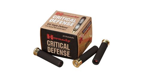 Hornady Critical Defense Ammunition 410 Bore 2 12 41 Caliber Ftx Slug