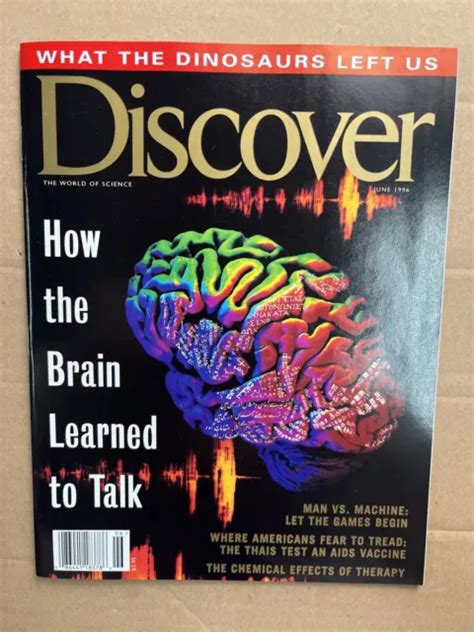 Discover Magazine June 1996 How The Brain Learned To Talk £844
