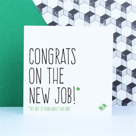 Congrats On The New Job Card By Purple Tree Designs