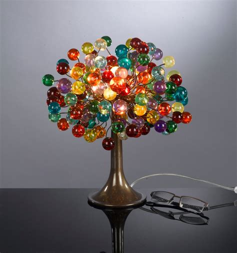 Modern Bedside Lamp With Multicolored Bubbles Unique Table Lamp Colorful Bubbles Light For