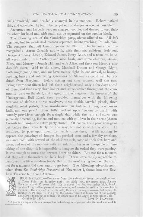 “$300 Reward,” Cambridge (MD) Democrat, November 4, 1857 | House Divided