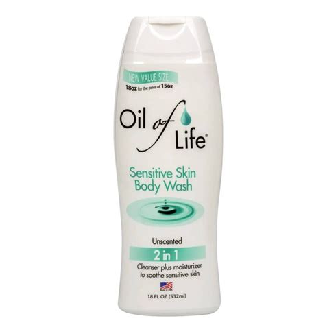 Oil Of Life Unscented Sensitive Skin Body Wash 532ml Superette