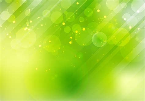 Abstract Green Nature Bokeh Blurred Background With Lens