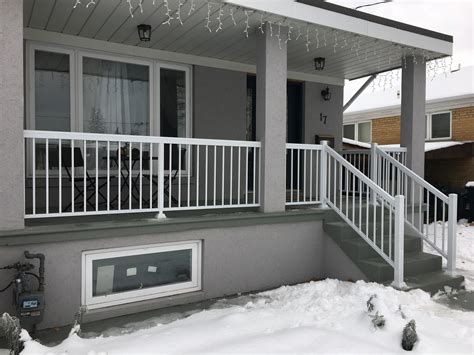 Lovely aluminum hand railing styles for your porch, deck, balcony. porch-aluminum-stair-railing-gate-columns-northyork - GTA ...