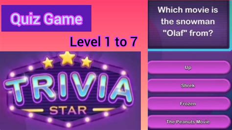 Trivia Star Level 1 To 7 Youtube