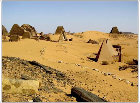 Meroe Sudan The Site Of The City Of Meroë Is Marked By Mo Flickr