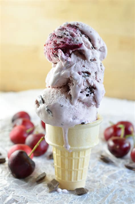 My family's vanilla ice cream recipe has been a part of every summer for as far back as i can remember. Chocolate Chunk and Cherry Ice Cream Recipe - WonkyWonderful