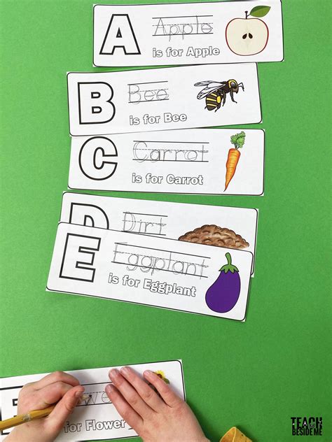 Printable Garden Alphabet Cards Teach Beside Me