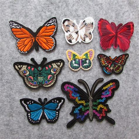 Butterfly Patches For Clothing Iron On Embroidered Appliques Diy