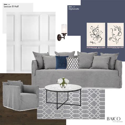 Hamptons Living Interior Design Mood Board By Baico Interiors Style