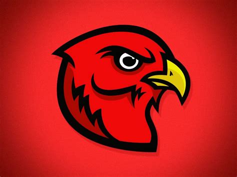 Red Hawk Logo Design Red Logo Concept