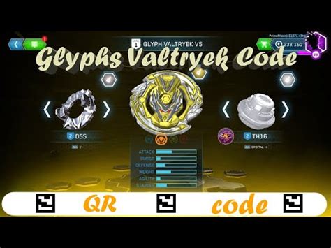Beyblade Burst Rise App Glyphs Valkyrie Qr Code Go Shoot
