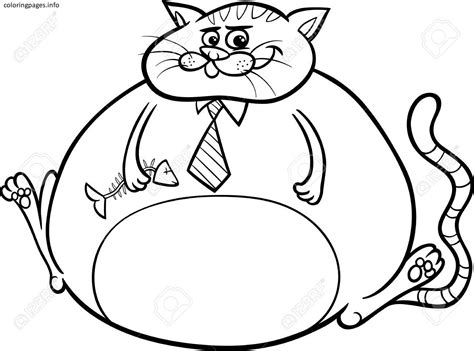 Fat Cat Coloring Pages At Free Printable Colorings