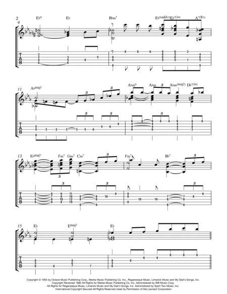 misty solo jazz guitar by erroll garner digital sheet music for solo part download and print