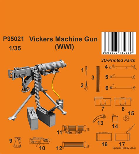 135 Vickers Machine Gun Wwi Vše Pro Modeláře Art Scale
