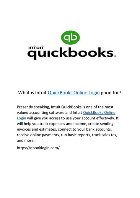 Ppt What Is Intuit Quickbooks Online Login Good For Powerpoint