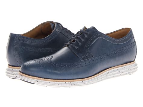 Cole Haan Lunargrand Long Wingtip In Blue For Men Blazer Bluecloud