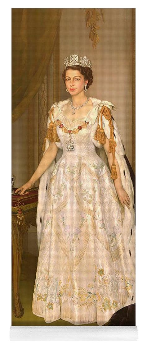 The coronation service used for queen elizabeth ii descends directly from that of king. Coronation Portrait Of Queen Elizabeth II Of The United ...