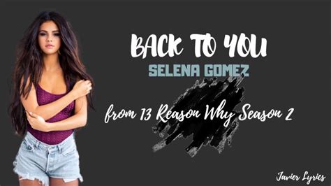 Back To You - Selena Gomez (Lyrics) - YouTube