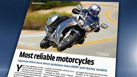 Consumer Reports Most Reliable Motorcycle Brands Watch The Video