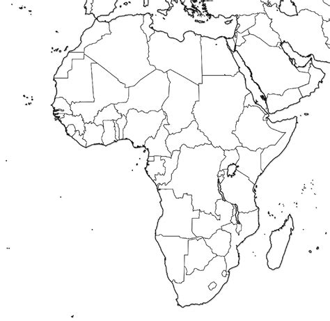 A blank map of africa is used by students and researchers for several purposes. Blank Map Of Africa With Country Names