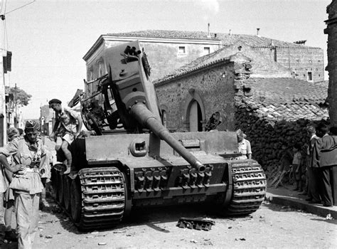 Wreck Of A Mk Vi Tiger Tank At Belpasso 1943 Online Collection