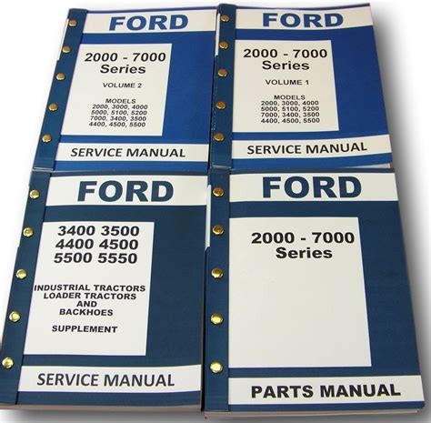 Ford 3400 3500 4400 4500 Industrial Tractor Service Repair