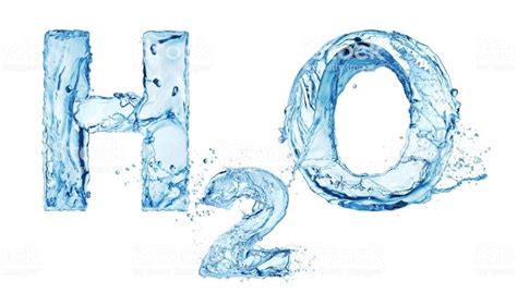 H2o Water Letters Isolated On White Background Tableta Dibujo Digital