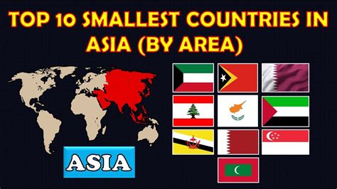 Top 10 Smallest Countries In Asia By Area Smallest Countries In Asia