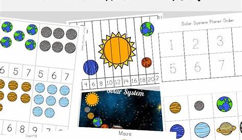 solar system activity worksheets