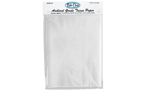 100 Sheets Authentic Archival Acid Free Unbuffered Tissue Paper 15x20