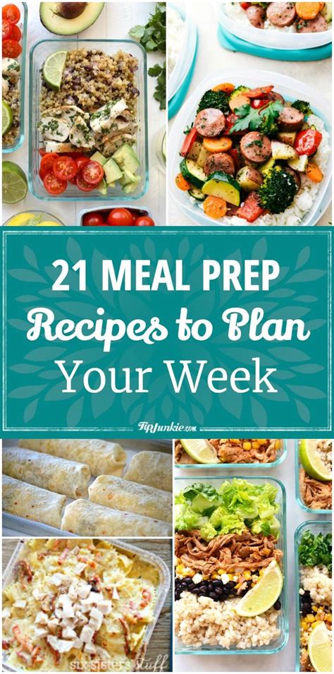 In an ideal world, processed food wouldn't be so readily available, since it contributes to obesity and, in turn, diabetes and heart disease. 21 Meal Prep Recipes to Plan Your Week | Healthy snacks ...