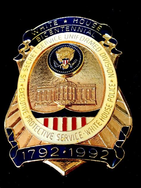 Us Secret Service Uniformed Division White House Bicentennial Gode
