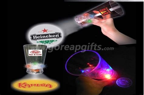 Projector Led Flashing Cup With Logo 12oz Led Plastic Cup Led Glowing Cup Led Plastic Cup
