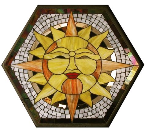 Sun Mosaic Stained Glass