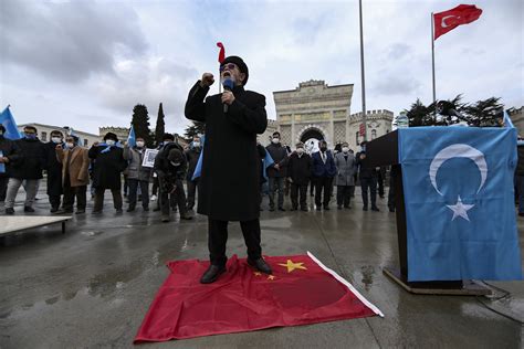 Uyghurs In Turkey Protest Chinese Foreign Ministers Visit The