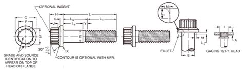 Metric 12 Point Flange Bolt Dimensions Aft Fasteners 54 Off