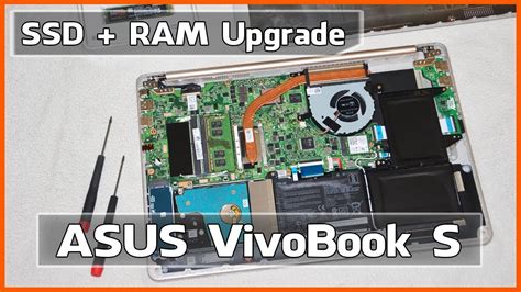 Asus Vivobook S15 S510uq Demontage Disassembly Upgrade Tutorial Ram
