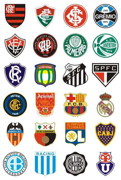 É isso mesmo são Escudos de Clubes de Futebol do Brasil e do mundo vetorizados e